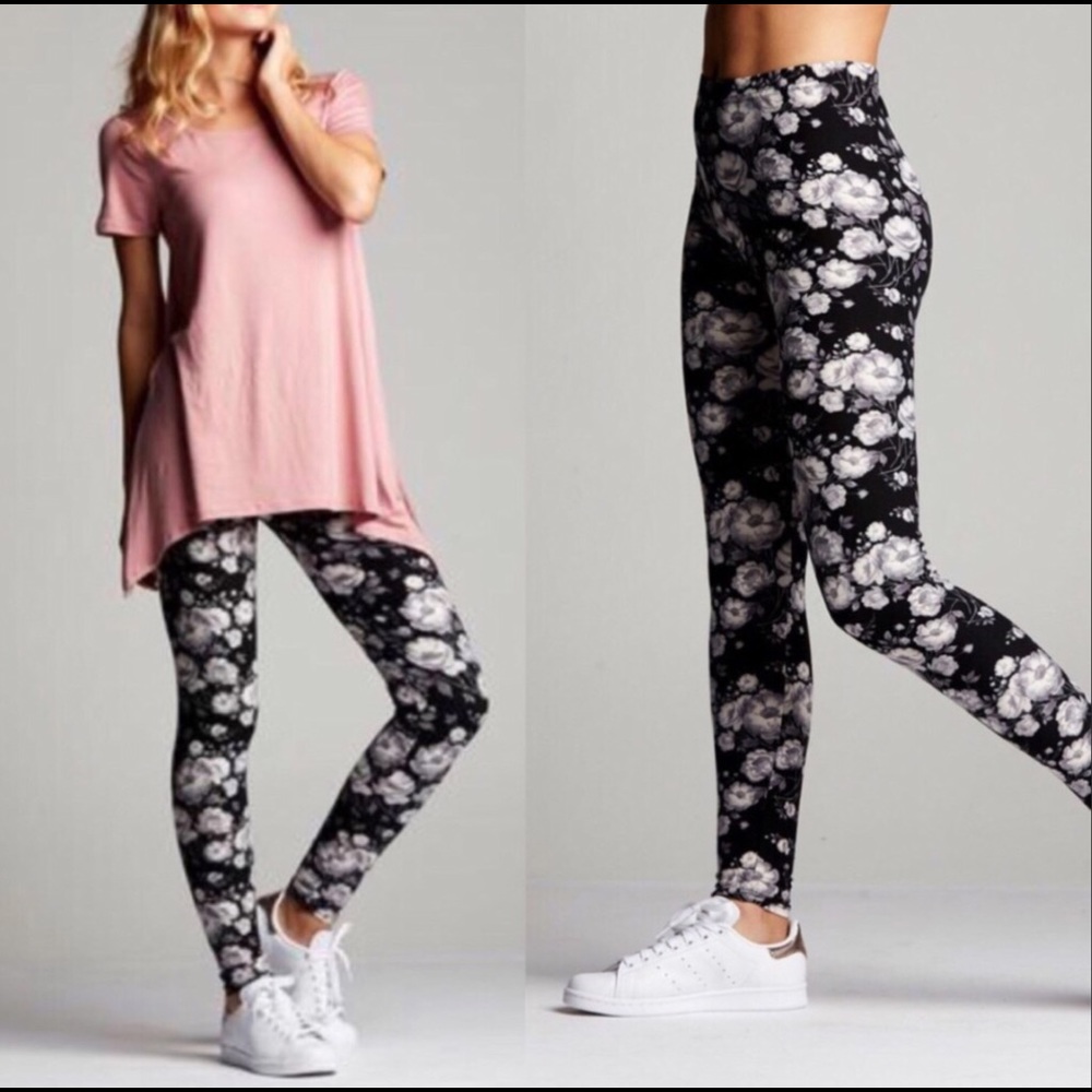 Super soft floral leggings
